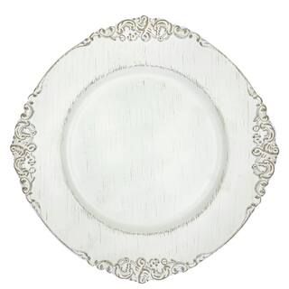 13" Whitewashed Filigree Charger by Ashland® | Michaels Stores