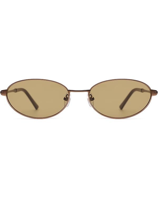 Appassal Retro Oval Sunglasses for Women Mens with Spring Hinge Sunnies AP3696 | Amazon (US)