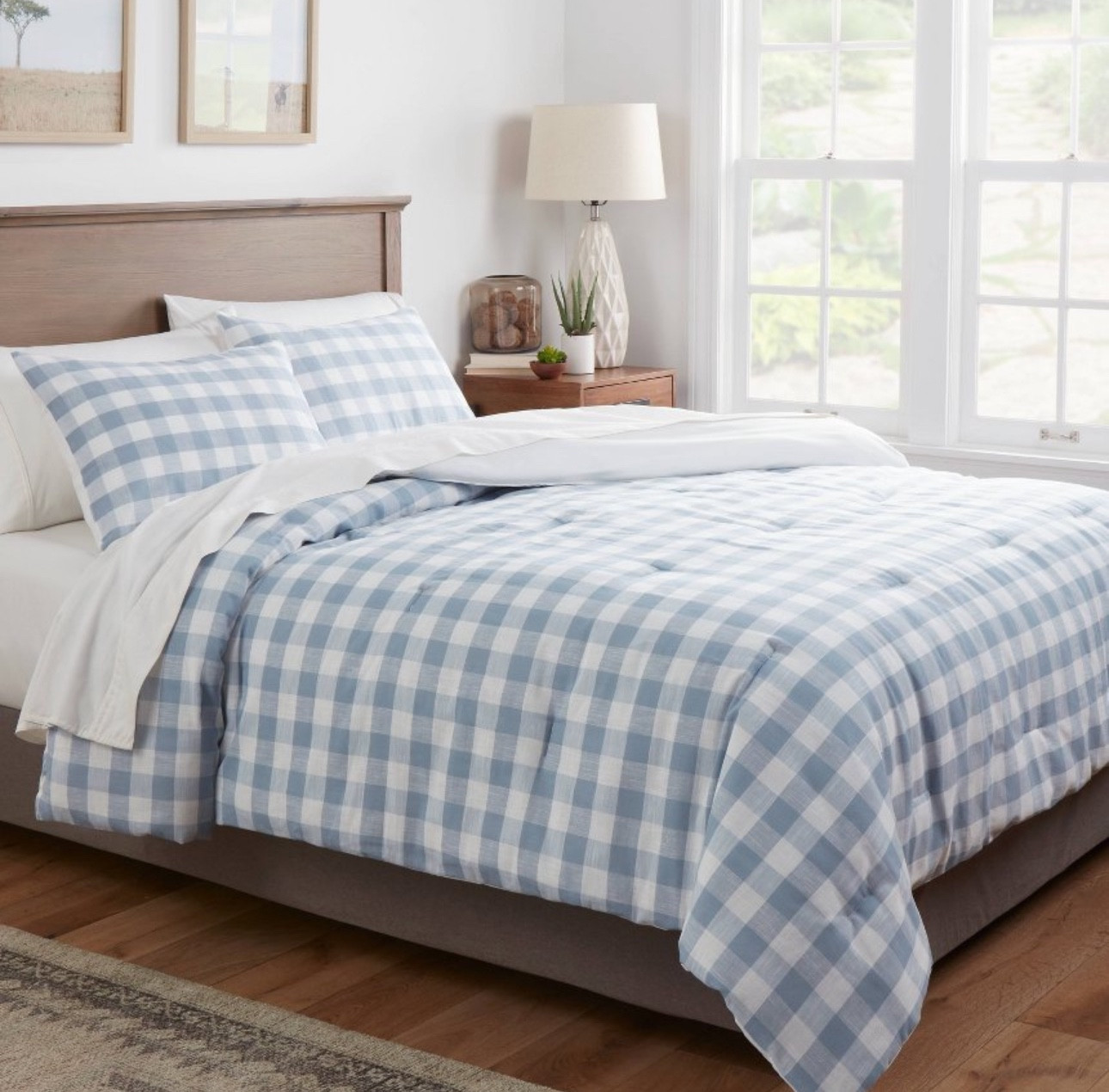 Gingham Soft Blue, you need this beautiful comforter 💙🤍

#LTKfindsunder50 #LTKhome #LTKsalealert