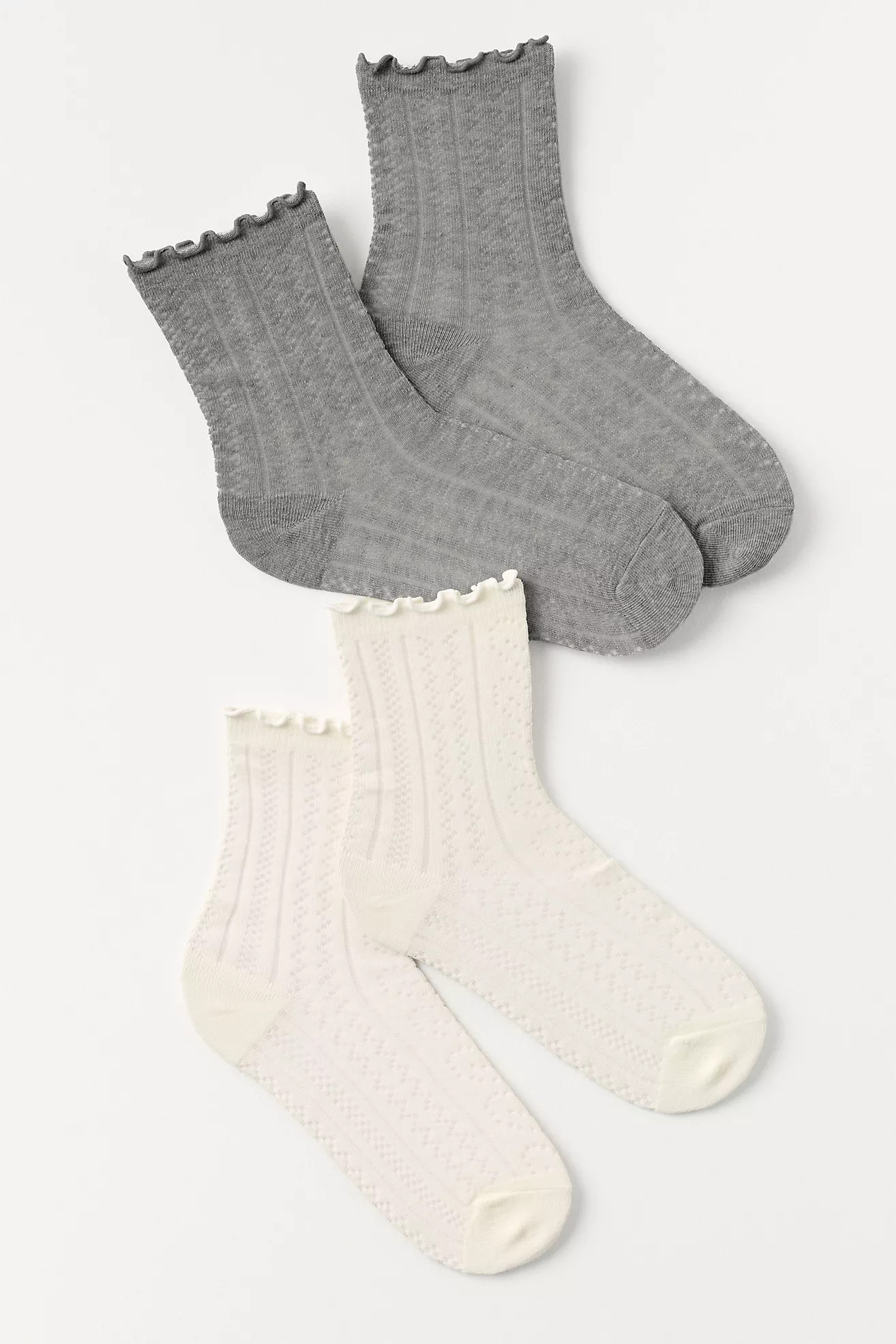 Pointelle Trouser Socks, Set of 2 | Anthropologie (US)