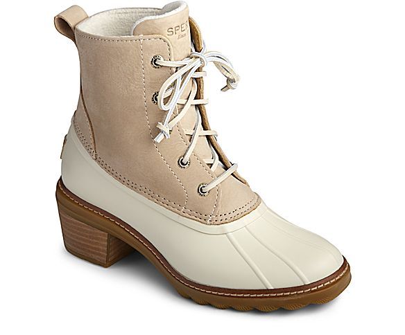 Women's Saltwater Heel Leather Duck Boot | Sperry (US)
