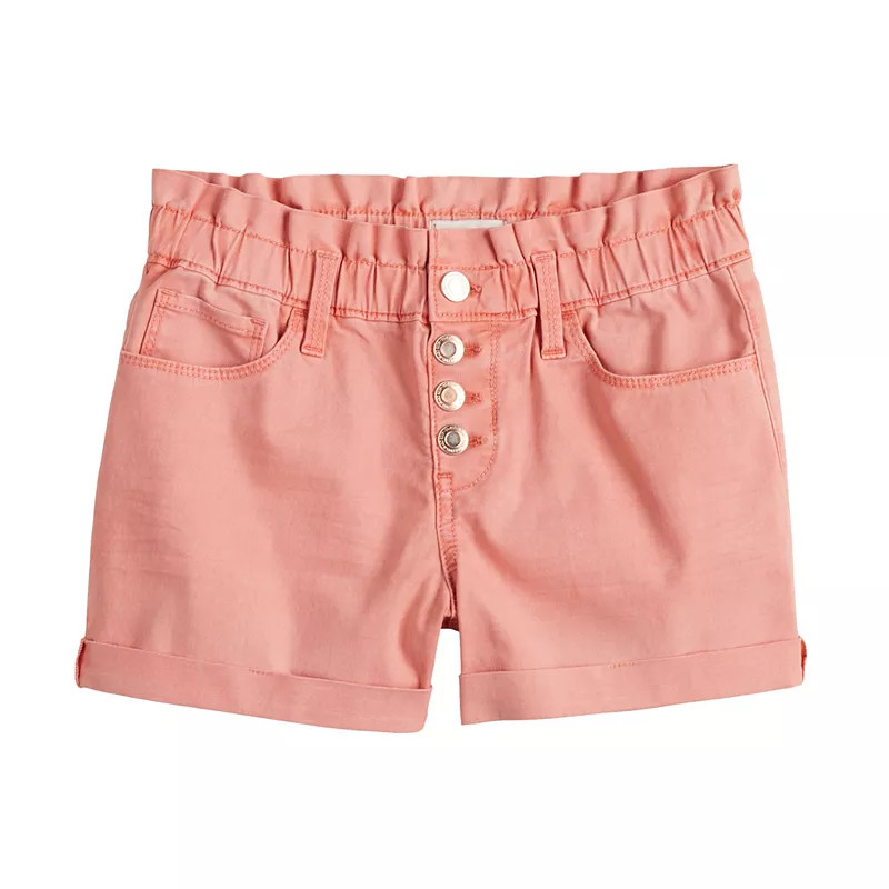 Girls 6-20 SO® Paperbag Waist Denim Shortie Shorts | Kohl's