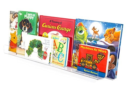 Better The Day - Kids Invisible Floating Bookshelf, 24 inch, Clear Acrylic Wall Shelf | Amazon (US)