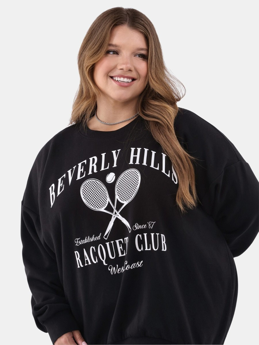 No Boundaries Women' Graphic Crewneck Pullover Sweatshirt Size 1X Black --X3-- | eBay | eBay US