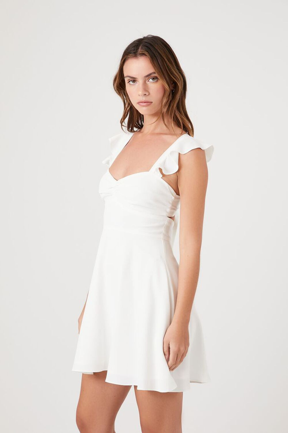 Butterfly-Sleeve Sweetheart Dress | Forever 21 (US)