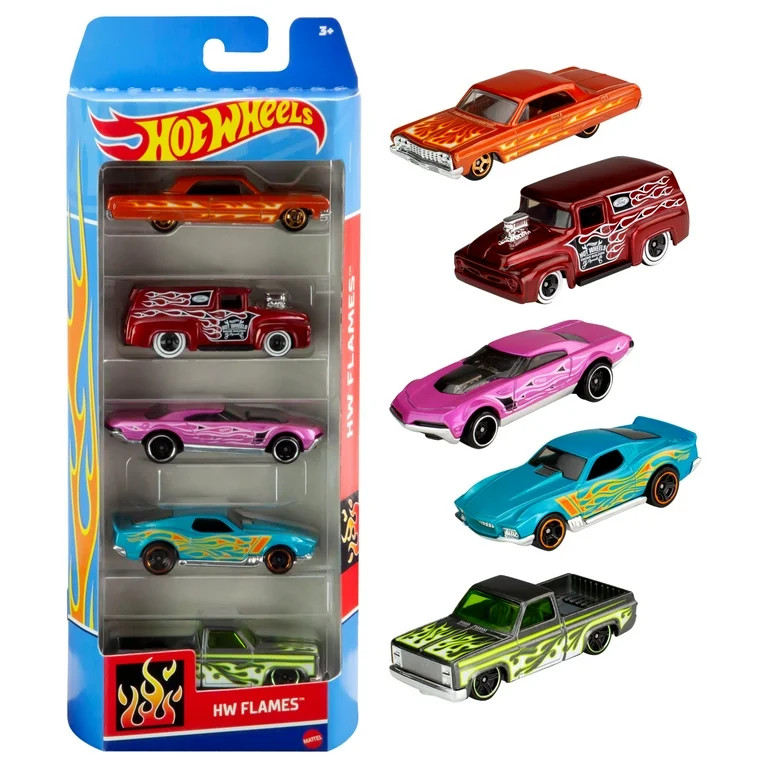 Hot Wheels Cars, 5-Pack of Die-Cast Toy Cars or Trucks in 1:64 Scale (Styles & Colors May Vary, I... | Walmart (US)