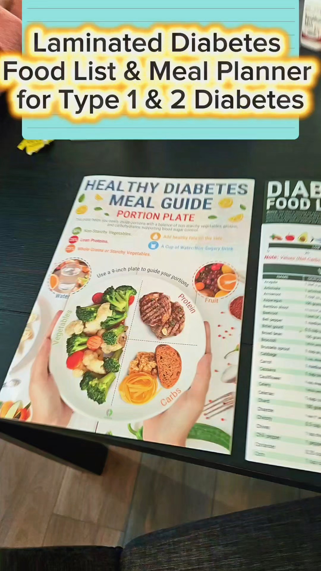 Laminated Diabetes Food List & Meal Planner for Type 1 & 2 Diabetes with Healthy Diabetic Diet Meal Guide Plan Recipes and Glycemic Index Chart.  

#LTKActive #LTKFindsUnder50 #LTKKids