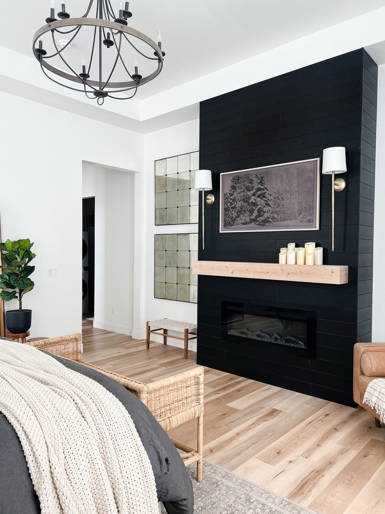 Bedroom fireplace diy project 

#LTKfindsunder50 #LTKhome #LTKfindsunder100