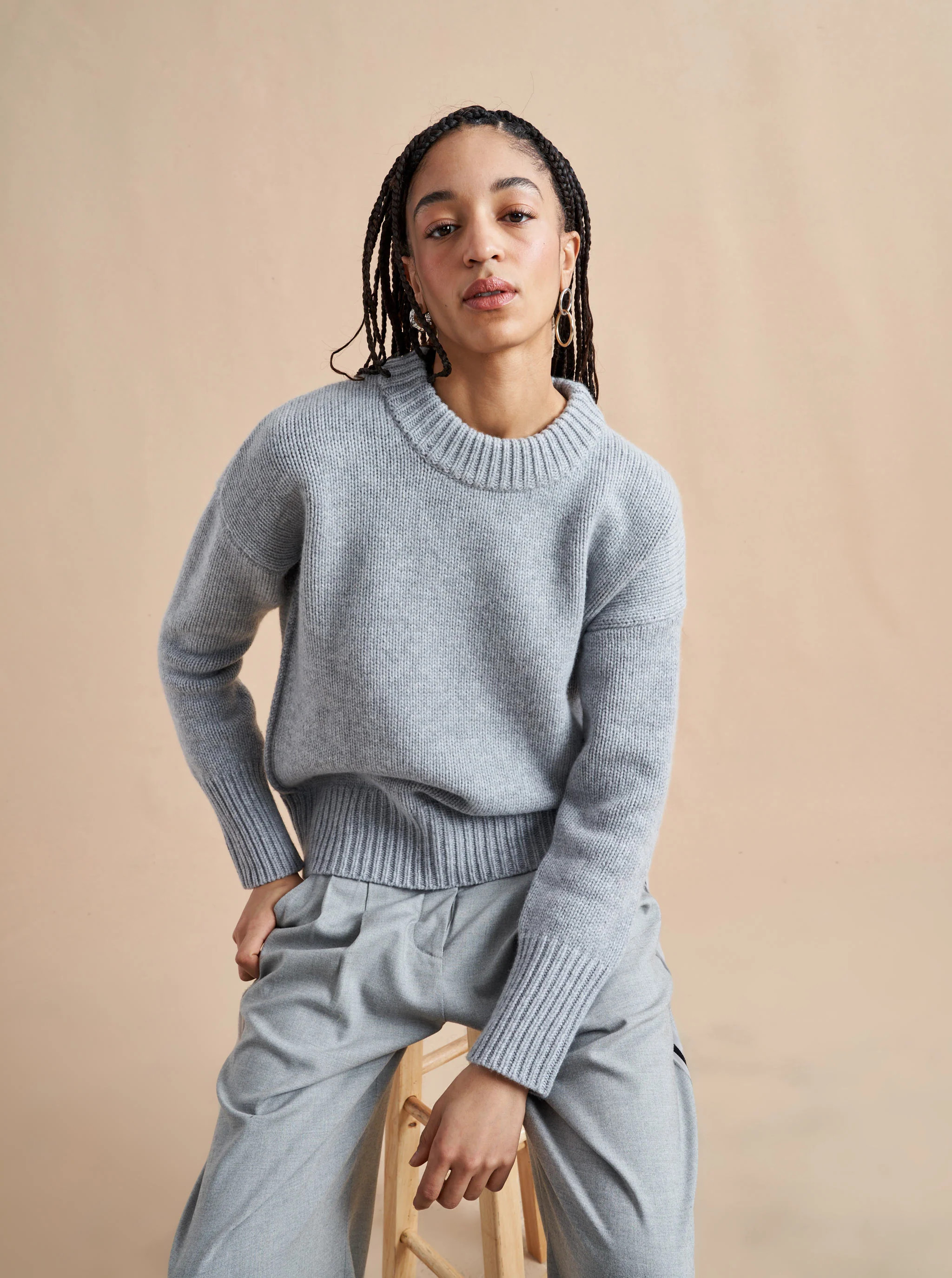 Solid Marin Sweater | La Ligne