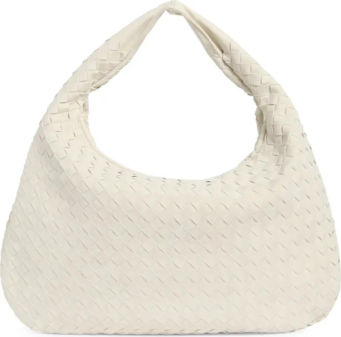 Woven Faux Suede Shoulder Bag | Nordstrom Rack