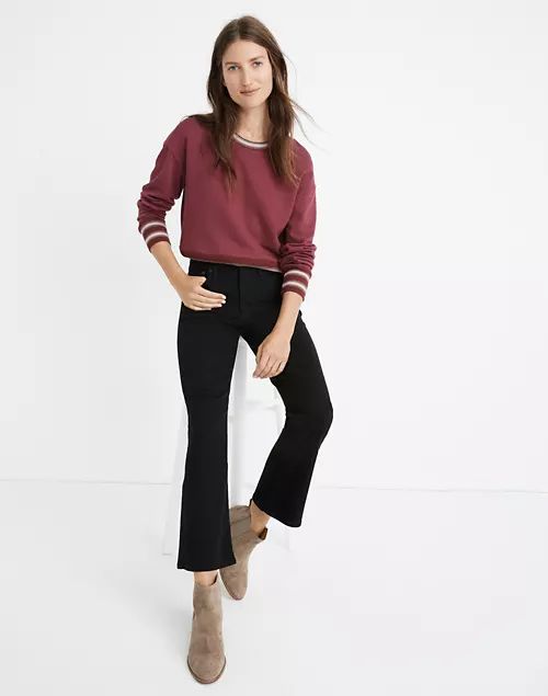 Cali Demi-Boot Jeans in Black Frost: TENCEL™ Denim Edition | Madewell