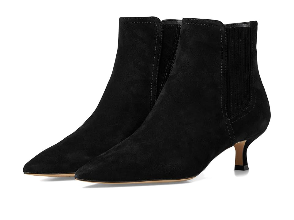 Cole Haan Marcy Chelsea Bootie Women's Boots Black Suede : 9.5 B - Medium, Leather | Zappos