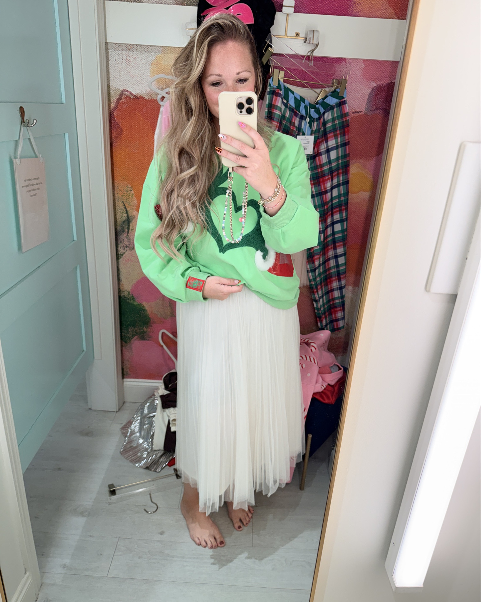 The perfect Christmas sweatshirt for the season! I love this dresses up or paired with these adorable pajama pants! 

#LTKWorkwear #LTKMidsize #LTKHoliday