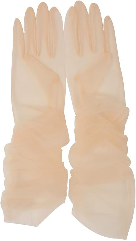 YCShun Women's Tulle long Wedding Bridal Gloves Long Opera Party Gloves 27" Elbow Length Sheer Gl... | Amazon (US)