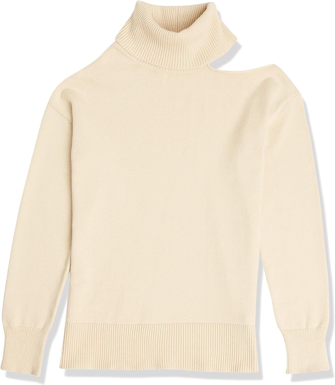 The Drop Women's Josephine Long Sleeve Cutout Loose Turtlenck Sweater | Amazon (US)