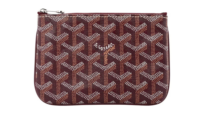 Women's Goyard Senat Pouch Goyardine Mini in Burgundy | StockX