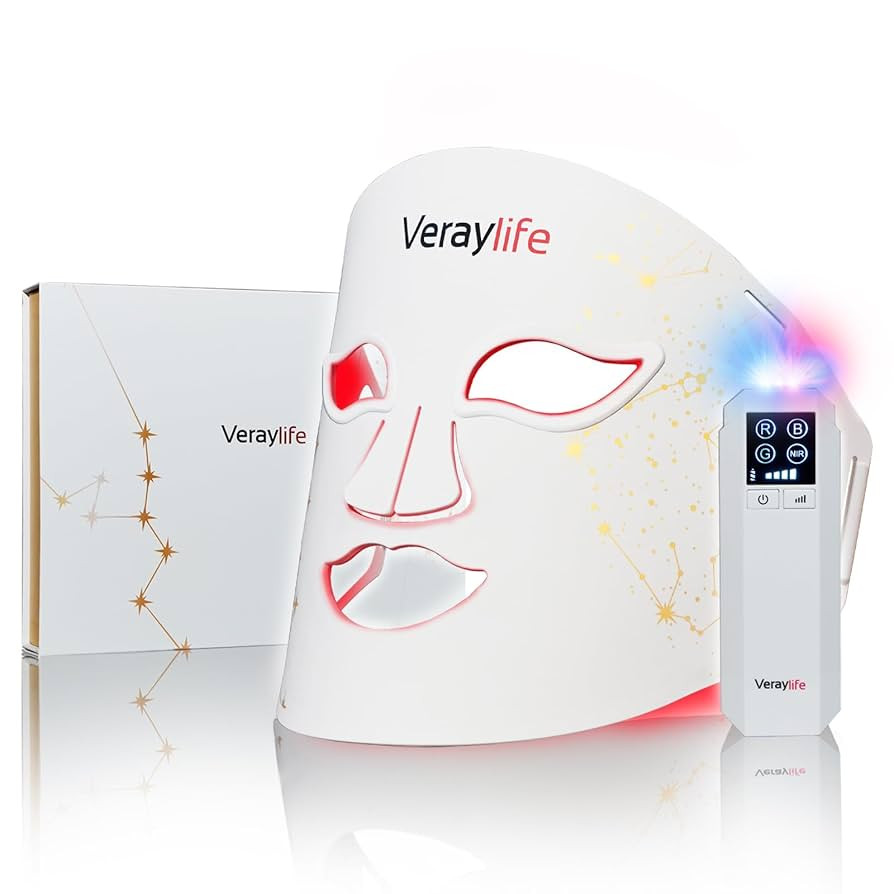 Red Light Therapy Mask for Face, LED Facial Mask, Skin Care Light with Near Infrared 850nm & Adju... | Amazon (US)