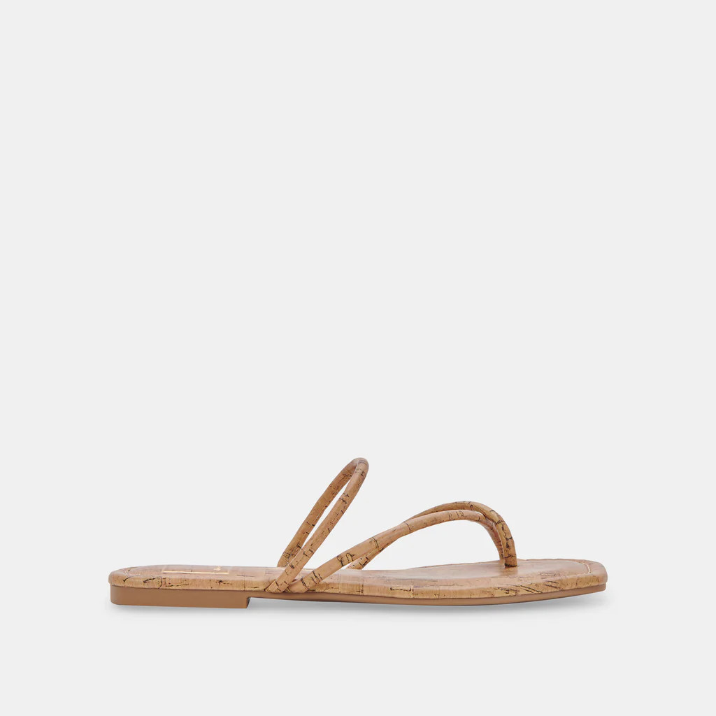 LEANNA SANDALS NATURAL CORK | DolceVita.com