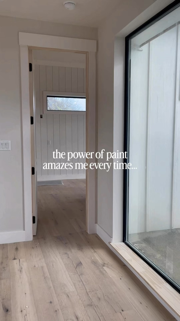 Spring in our black shiplap bedroom is all about soft layers and fresh, calming color.