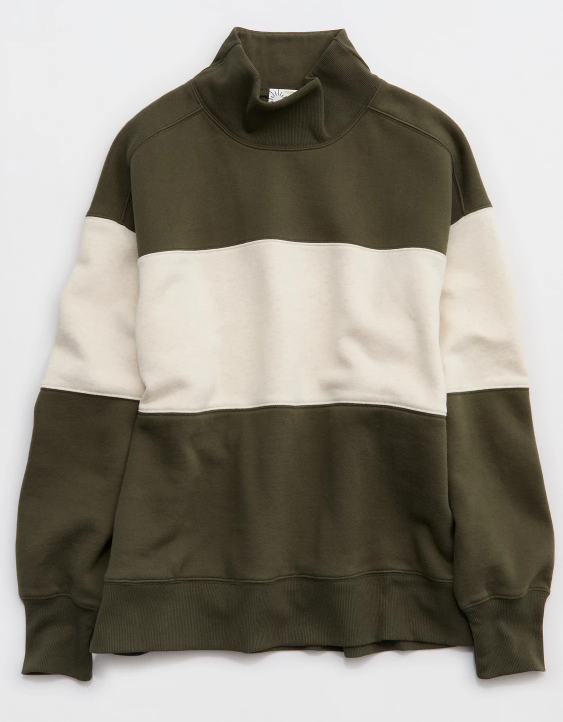 OFFLINE By Aerie Cloud Fleece Oversized Mockneck Sweatshirt | Aerie
