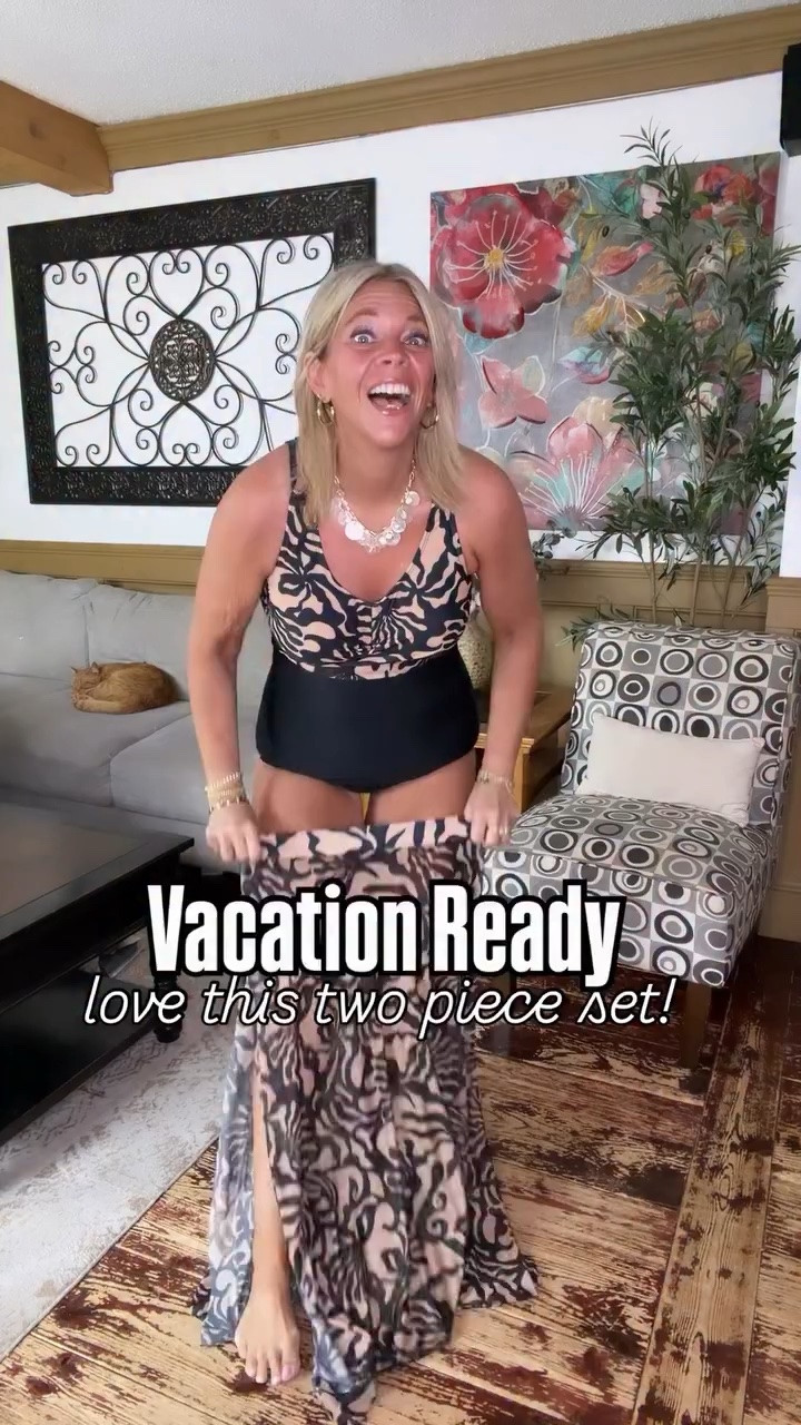 Time to book a vacation 🏝️How chic is this two piece set perfect for your next cruise 🚢 or beach 🏖️ vacay!True to size; I’m in the 12 and I’m 5’7”/165lbs/38c bust. #swimwear #resortwear #cruisewear #swimset #bloomchicfashion

#LTKOver40 #LTKMidsize #LTKSwim