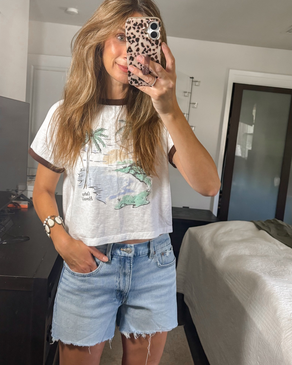 Cutest tee and denim shorts from AE! The best sale !

#LTKSaleAlert #LTKgrwm #LTKootd