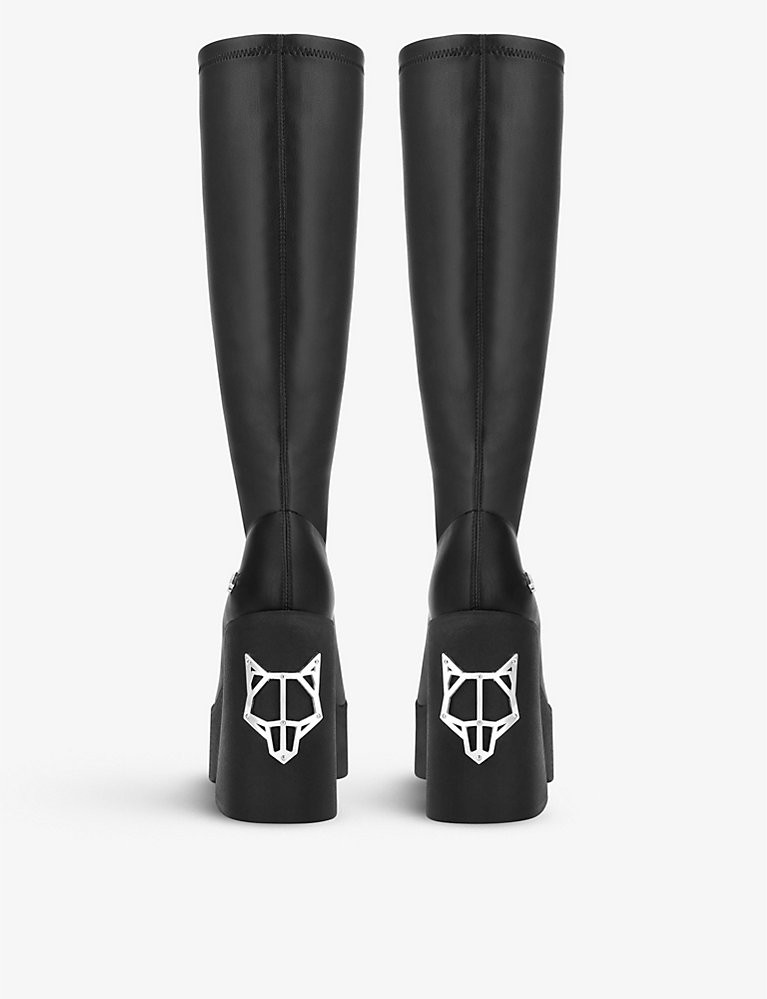 Impact knee-length platform boots | Selfridges