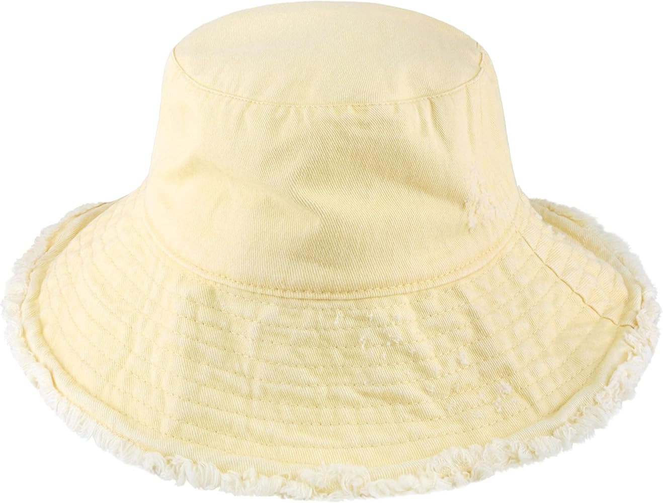 CHOK.LIDS Frayed Bucket Hats for Women Men Unisex Trendy Washed Cotton Floppy Wide Brim Boonie Ou... | Amazon (US)