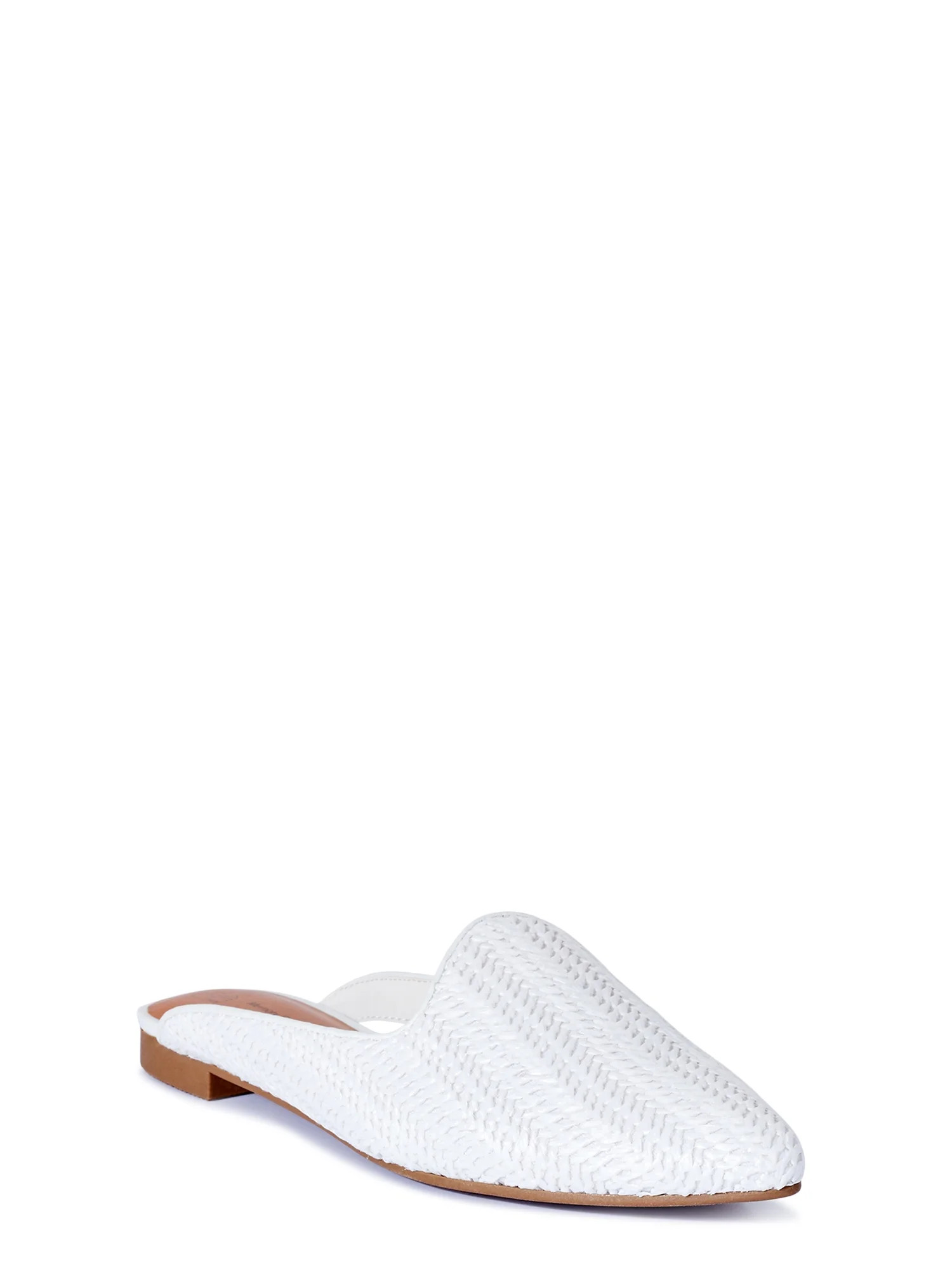 Time and Tru Women's Woven Mules, Medium & Wide Width | Walmart (US)