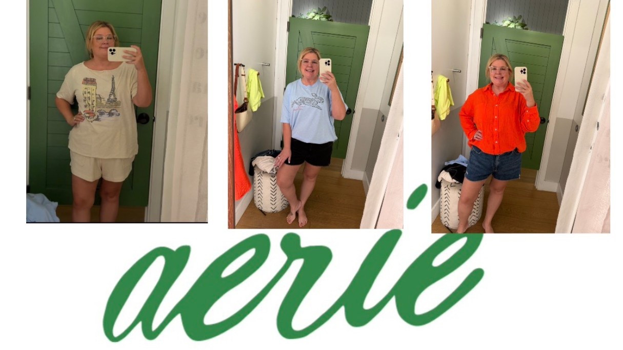 Super cute dressing room haul at AERIE!