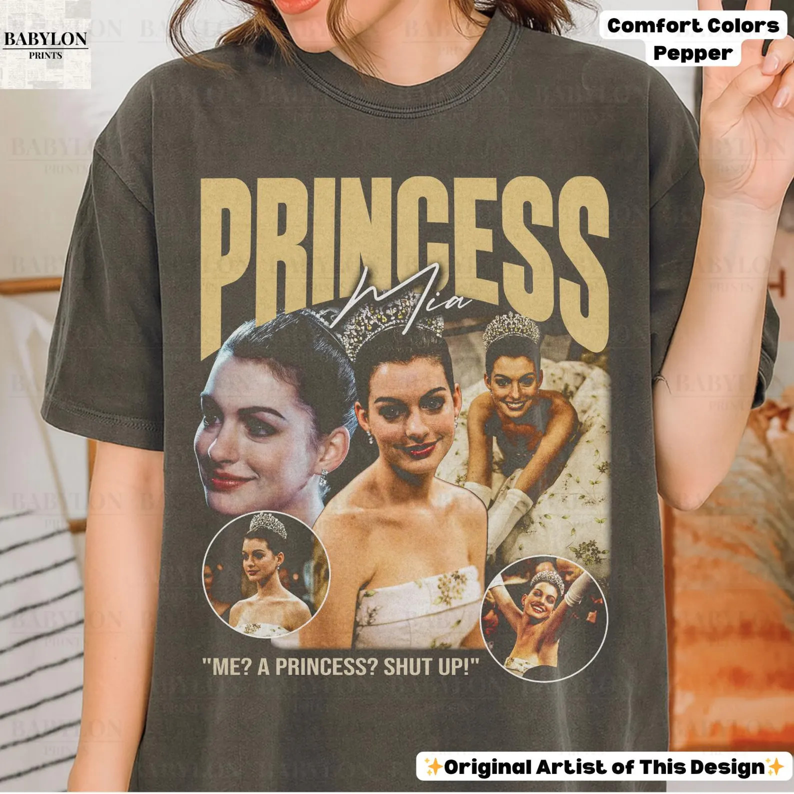 Vintage Princess Mia Thermopolis Shirt: Genovia Princess Diaries T Shirt, Princess Dairies Shirt,... | Etsy (Global)