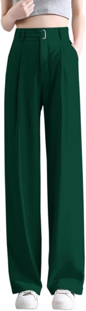 Betusline Women's Wide Leg Pants Business Casual Straight Office Trousers for Women, X-Small-3X-L... | Amazon (US)