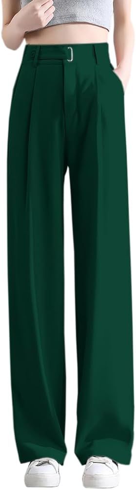 Betusline Women's Wide Leg Pants Business Casual Straight Office Trousers for Women, X-Small-3X-L... | Amazon (US)