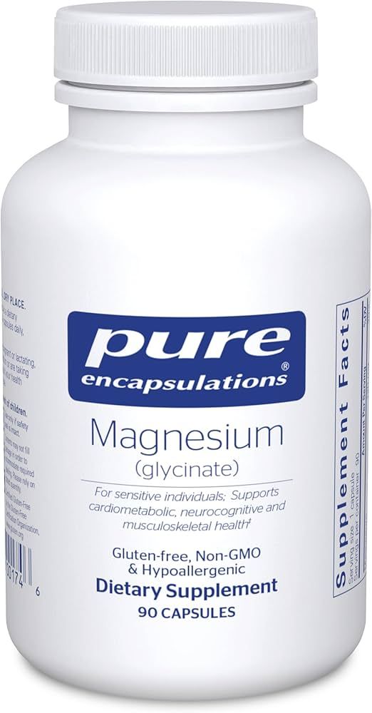 Pure Encapsulations Magnesium (Glycinate) - Supplement to Support Stress Relief, Sleep, Heart Hea... | Amazon (US)