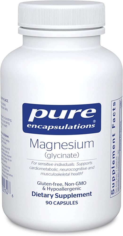 Pure Encapsulations Magnesium (Glycinate) - Supplement to Support Stress Relief, Sleep, Heart Hea... | Amazon (US)