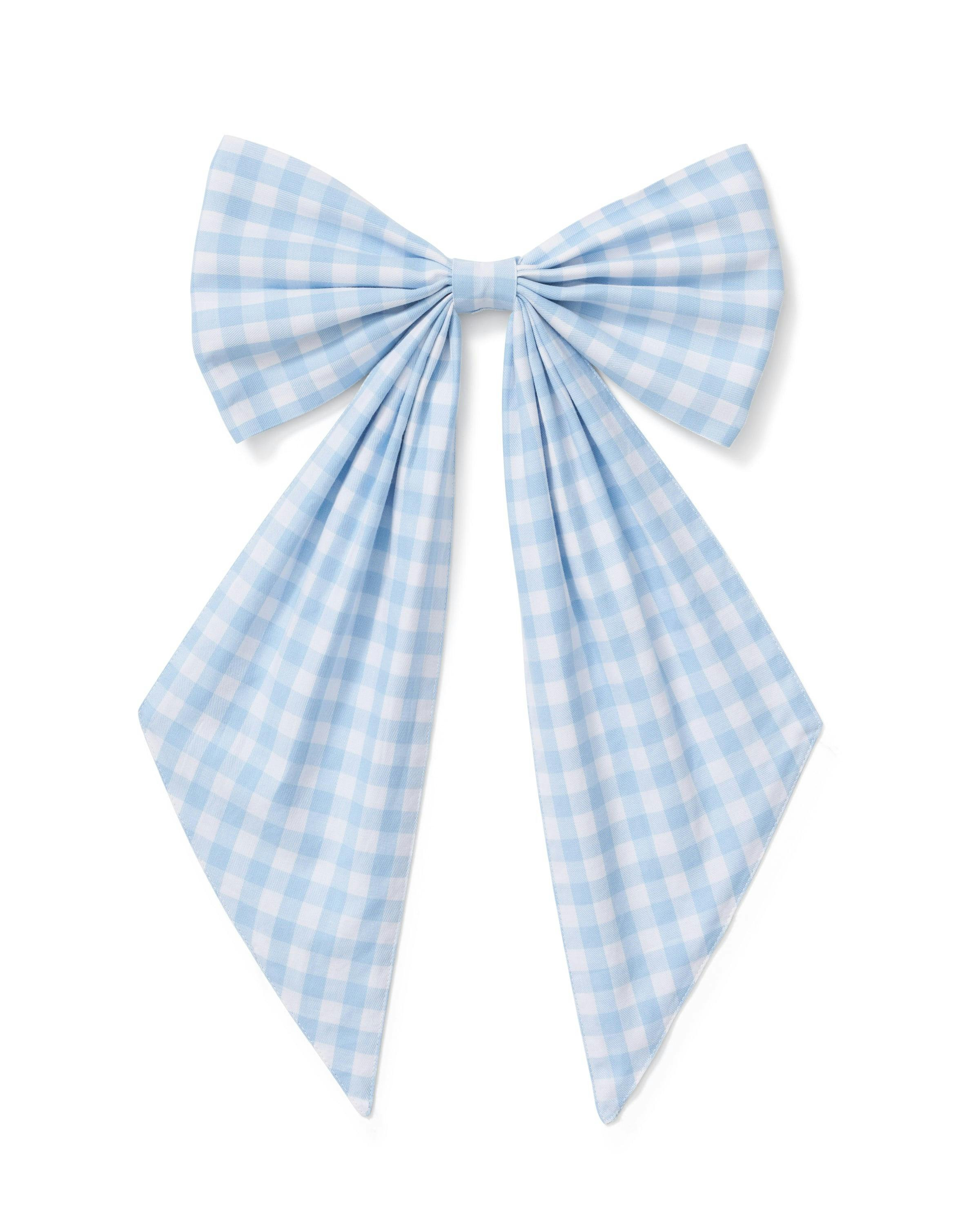 Wreath Bow in Light Blue Gingham | Maisonette