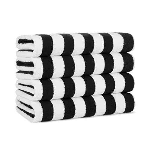 Arkwright California Cabana Stripe Beach Towel - Pack of 4 - Large Soft Quick Dry Cotton Terry To... | Amazon (US)