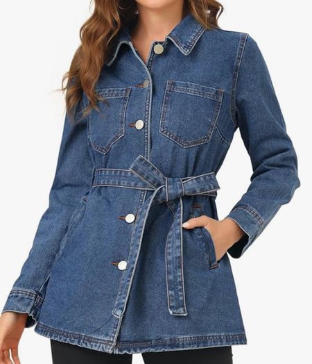 This denim jacket would be so cute over a dress! 🔗 outfit linked on Amazon 

#LTKstyletip #LTKSeasonal #LTKfindsunder50