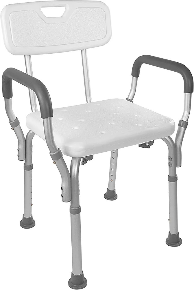 Vaunn Medical Shower Chair Bath Seat With Padded Arms, Removable Back and Adjustable Legs, Bathtu... | Amazon (US)
