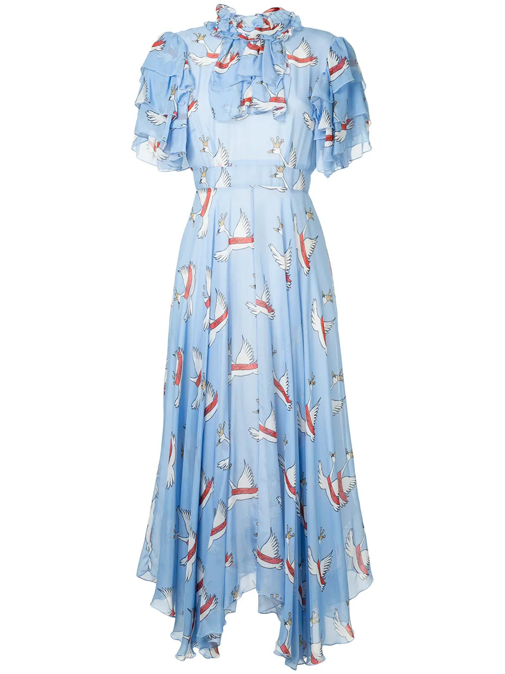 swan print dress | Farfetch (US)