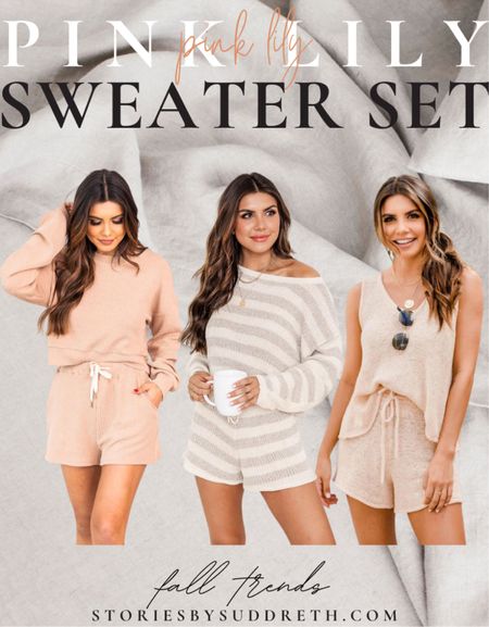 Soft and cozy sweater sets from Pink Lily! 

fall outfits, travel outfit, airport outfit, fall fashion, loungewear

#sweaterset #falloutfits #traveloutfit #airportoutfit #fallfashion #pinklily #loungewear

#LTKSeasonal #LTKSale #LTKstyletip