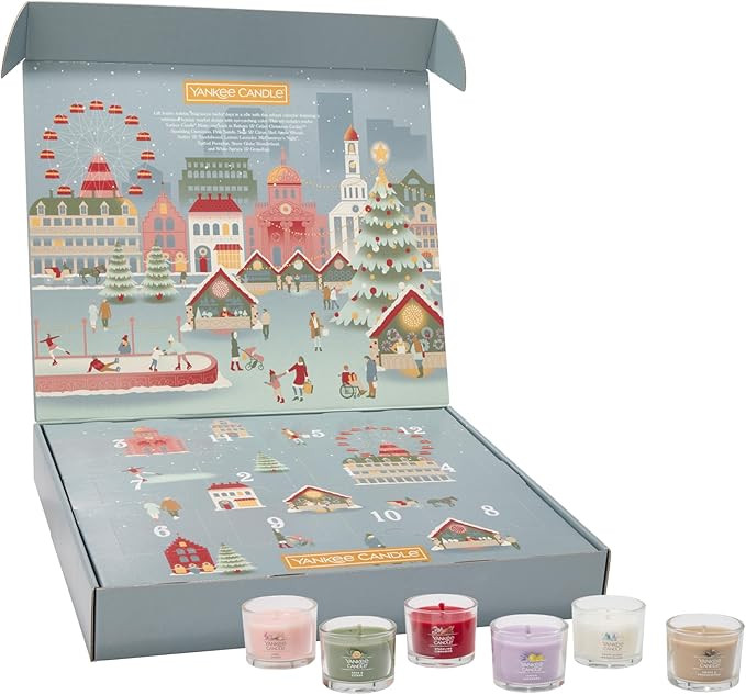 Yankee Candle Signature Votive Mini Candle Jars 12 Days of Christmas Candle Advent Calendar Varie... | Amazon (US)
