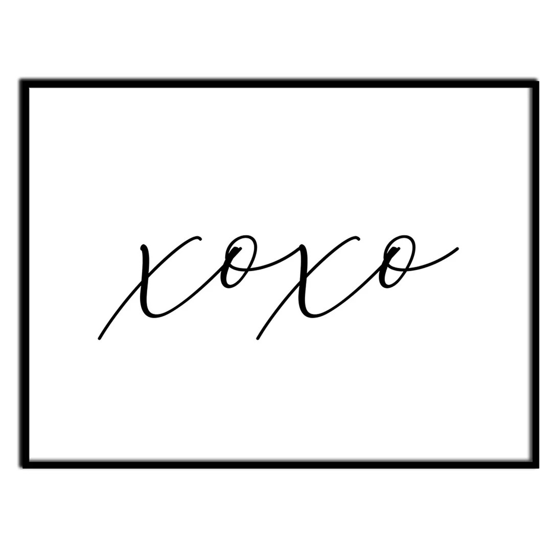 XOXO Printable Wall Art, Minimalist Art, XO Print, XOXO Print, Hugs & Kisses, Xoxo Wall Art, Best... | Etsy (US)