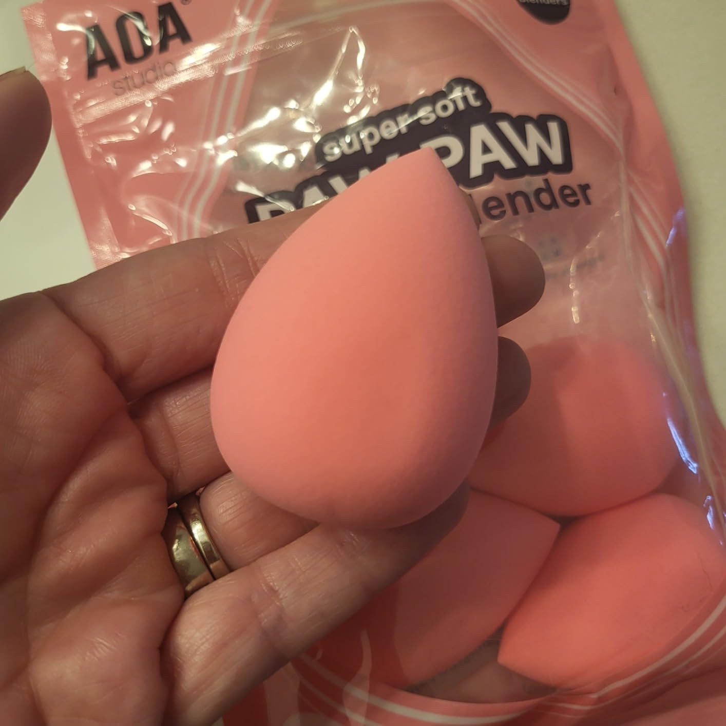 AOA Studio Collection makeup Sponge Set Latex Free and High-definition Set of 6 makeup Wonder ble... | Amazon (US)