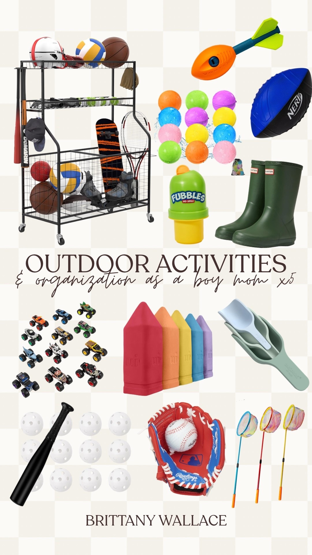Trying to contain the outdoor chaos as a boy mom x5 is no joke but there's a type B mom system for everything around here! this little setup has made the biggest difference- everything has a place! 
backyard organization, outdoor activities, outside play, kids summer must haves

#LTKKids #LTKHome #LTKmomlife