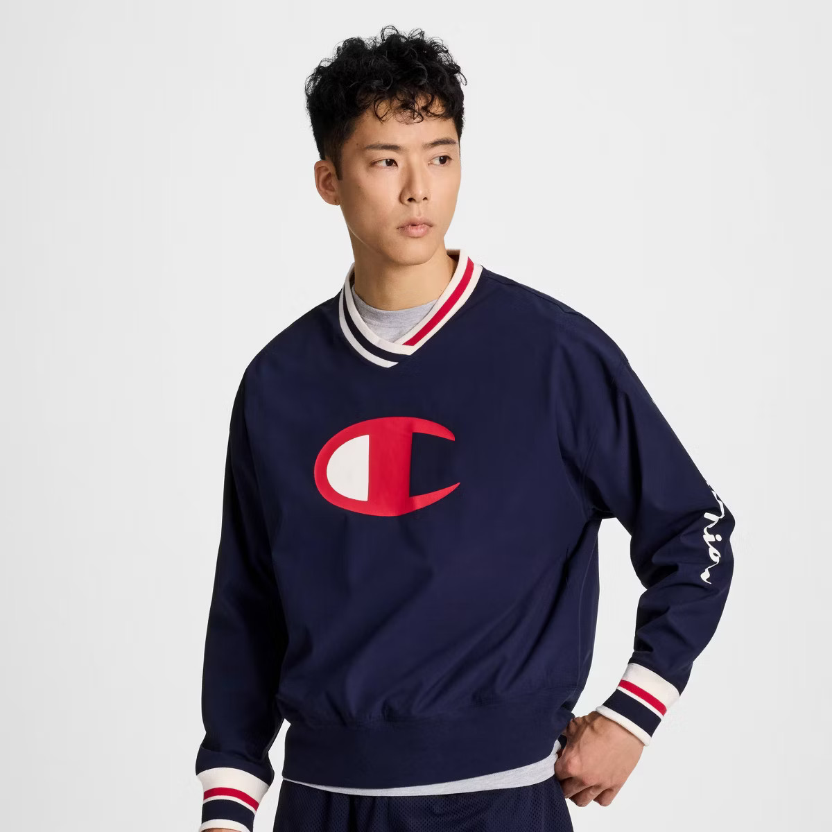 Champion Men's V-Neck Pullover - Navy Blue | Target