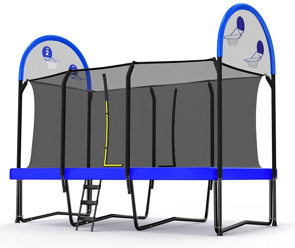 Zupapa 1500LBS Weight Capacity Rectangle Trampoline 10x17FT 9X15FT 8X14FT Outdoor Square Gymnasti... | Amazon (US)