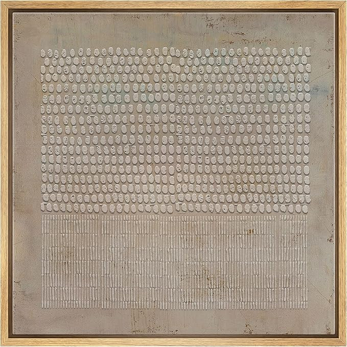 Amazon.com: SIGNWIN Framed Canvas Print Wall Art Gunge Dark Pastel Geometric Pattern Abstract Sha... | Amazon (US)