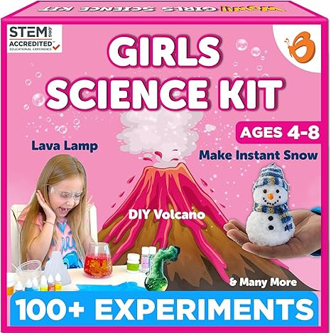 Butterfly EduFields 100+ Girls Science Kit for Kids Ages 4 5 6 7 8 | Girls in STEM & Science Expe... | Amazon (US)