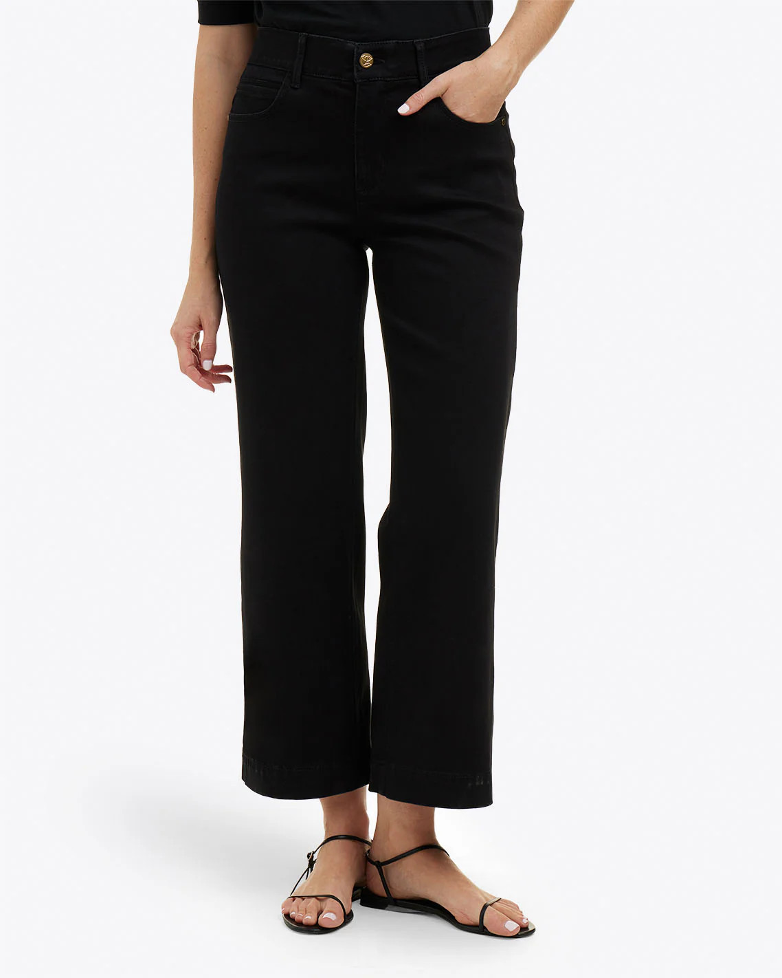 5-Pocket Wide Leg Crop | Draper James (US)